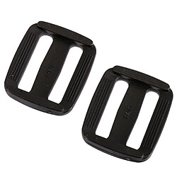 Avis 20pcs 3 barres rectangle boucles slide outil tri glide boucle 20mm noir