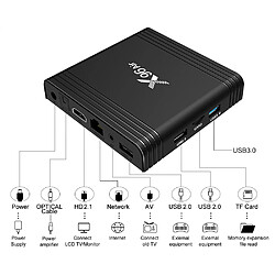 Acheter X96 Air Smart TV Box Android 9.0 8K décodage vidéo Amlogic S905X3 UHD 4K Lecteur multimédia 2.4G WiFi 100M LAN