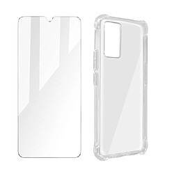 Avizar Pack Protection Vivo V21 Coque Souple et Verre Trempé transparent