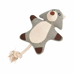 Paris Prix Peluche pour Chien Ours 38cm Gris 