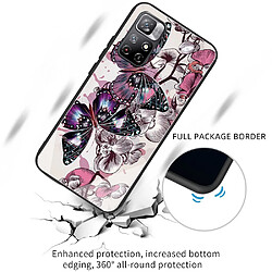 Coque en TPU anti-rayures Cartoon papillon pour votre Xiaomi Redmi Note 11/Poco M4 Pro 5G