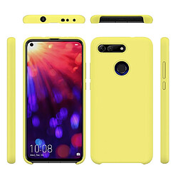 Wewoo Coque Étui de protection étanche en silicone liquide de couleur unie pour Huawei Honor View 20 jaune