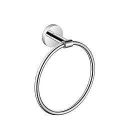 Universal Bague de serviette en acier inoxydable clou serviette de bain noir gratuit accessoires de salle sanitaire simple porte-serviettes bague de serviette de salle de bain | bague de serviette (bande)