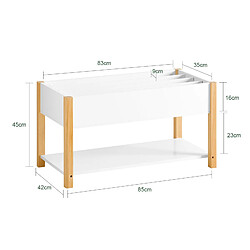 Avis SoBuy KMB35-W Bibliothèque Enfants Étagère à Livres Étagère de Rangement pour Livres et Jouets