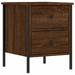 vidaXL Table de chevet chêne marron 40x42x50 cm bois d'ingénierie