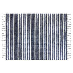 Beliani Tapis bleu 140 x 200 cm BADEMLI