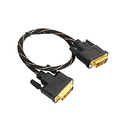 Wewoo Câbles DVI 24 + 1 Pin mâle vers DVI 24 + 1 Pin Adaptateur réseau 0.5m