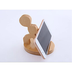 Support de téléphone en bois,Support de téléphone en bois et support de téléphone portable mignon compatible avec divers smartphones et tablettes utiles pour regarder des vidéos, cadeau de la Saint-Valentin