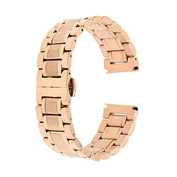 bracelet en acier inoxydable bracelet de montre de rechange bracelet en métal rose or 18mm