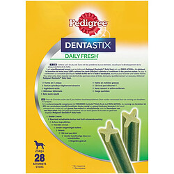 Pedigree Dentastix Fresh - Friandises pour Grand Chien, 112 Bâtonnets à Mâcher pour L'hygiène Bucco-Dentaire (16 Sachets de 7 Sticks) pas cher