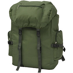 vidaXL Sac à dos en style d'armée 65 L Vert 