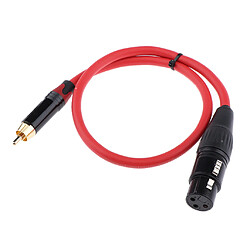 câble de raccordement femelle à xlr xlrm femelle à cordon audio rca mâle 50cm pas cher