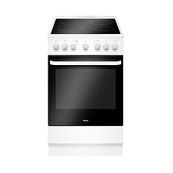 Cuisinière vitrocéramique 65l 4 feux blanc - acv603b - AMICA 