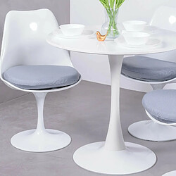 Nest Dream Table à manger ronde design (80cm) - Tulip