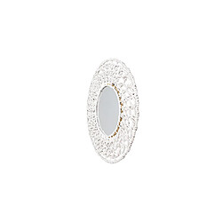 Avis ICONIK INTERIOR Miroir Mural - Design Rond Blanc Boho Bali (60 cm) - Lenai Blanc