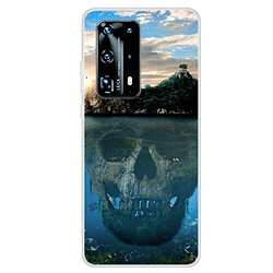 Coque en TPU impression de motifs crâne pour votre Huawei P40 Pro