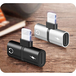 GUPBOO Adaptateur Lightning 2 en 1 pour iPhone iPad,JL1437