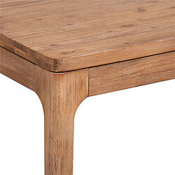 Avis Pegane Table à manger en bois d'acacia coloris beige moyen - Longueur 180 x Profondeur 90 x Hauteur 76 cm