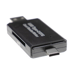 vhbw Lecteur de cartes SD 3 en 1 OTG adaptateur USB, USB Micro-B, USB-C 3.1 vers Micro-SD/SD slots pour cartes mémoires, smartphone, tablette, laptop