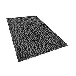 Beliani Tapis gris foncé 140 x 200 cm ADATEPE