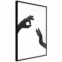 Paris Prix Affiche Murale Encadrée Language of Gestures I 20 x 30 cm Noir