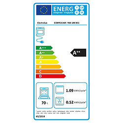 Avis Fours encastrables Vapeur 70L ELECTROLUX 3500W 59.5cm, EOB 9 S 31 WX