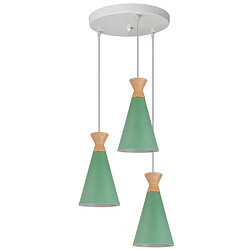 Stoex Lustre Luminaire Moderne éclairage E27 Culot avez 3 Têtes Lampes - 12 * 13CM - Vert