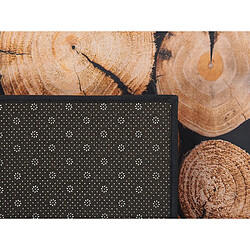 Beliani Tapis 80 x 150 cm avec imprimé de bois KARDERE pas cher