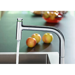 Acheter Hansgrohe - Mitigeur de cuisine 2 trous 200 Metris Select M71 avec douchette extractible 1 jet, sBox finition aspect acier inox