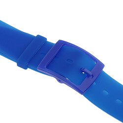 Avis Bracelet de montre de bracelet en silicone imperméable 16mm silicone bleu profond