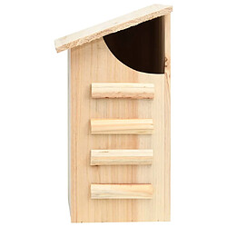 Avis vidaXL Maison pou chauve-souris Bois de sapin massif 30x20x38 cm