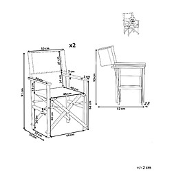 Avis Beliani Chaise de jardin CINE Bois Gris