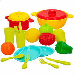 Color Baby Set de jouets alimentaires Colorbaby Linge et ustensiles de cuisine 20 Pièces (12 Unités)