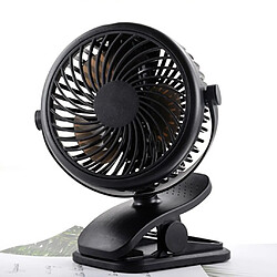 Avis Clip On Ventilateur Vent Fort USB Ventilateur Silencieux à Faible Bruit Pour Dorm Office Black