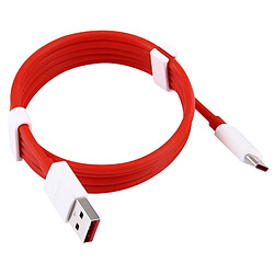 Wewoo Câble rouge pour OnePlus 3 1m Type C vers USB 2.0 Données / de charge