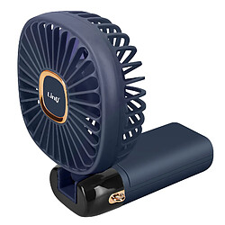 Acheter LinQ Mini Ventilateur Portable Réglable 90° Affichage LED Design carré Bleu Nuit