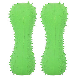 Jouets à Mâcher pour Chien 2pcs TPR Dog Toy Puppy Interactive Cartoon Bone Shape Toys (Jouets à Mâcher pour Chien)