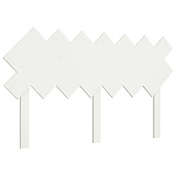 Maison Chic Tête de lit scandinave,Meuble de chambre Blanc 141x3x80,5 cm Bois massif de pin -MN60496