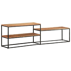 Acheter Maison Chic Meuble TV scandinave - Banc TV pour salon 180x30x50 cm Bois d'acacia massif -MN26388