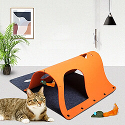 Universal 70 * 52cm DIY Cat Tunnel Jouet pliable Cat Tunnel Jouet jouable chaton Gully Rolling Tunnel Nest Jouet jouable interactif Fournitures pour animaux de compagnie | Cat Toy (vert)