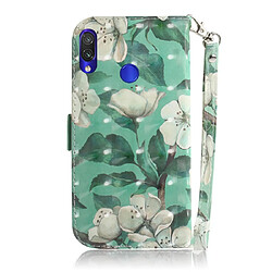 Avis Wewoo Coque Fashion Etui en cuir à rabat avec dessin couleur 3D et fentes pour cartes et porte-cartes Galaxy S10 Plus fleur à aquarelle