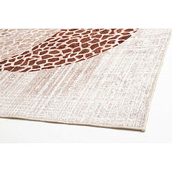 Pegane Tapis rectangulaire antidérapant imprimé, moquette en polyester - Longueur 190 x Profondeur 2 x Hauteur 130 cm