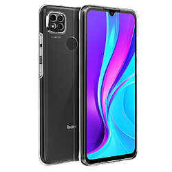 Avizar Coque Xiaomi Redmi 9C Protection Arrière Rigide + Avant Souple Transparent