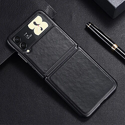 Coque en TPU + PU anti-rayures noir pour votre Samsung Galaxy Z Flip3 5G