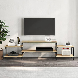 Avis Maison Chic Meuble TV scandinave - Banc TV pour salon chêne sonoma 197x35x52 cm bois d'ingénierie -MN16209