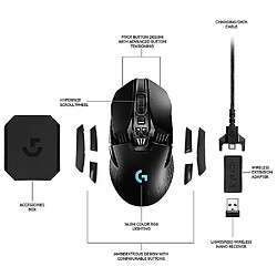 Universal G903 Mouse de jeu sans fil avec compatibilité de charge sans fil Powerplay