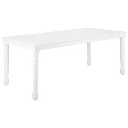 Beliani Table blanche 180 x 90 cm CARY