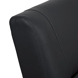 Mendler Fauteuil TV HWC-H18, fauteuil inclinable, cuir synthétique pliable 99x70x75cm ~ noir pas cher