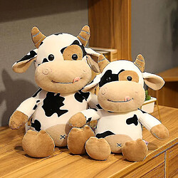 Avis Universal Jouet de poupée moelleux, joli animal en peluche de vache de dessin animé, jouet animal de ferme, cadeau parfait pour les enfants,