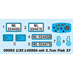 Acheter Trumpeter Maquette Camion L4500a Mit 3.7cm Flak 37